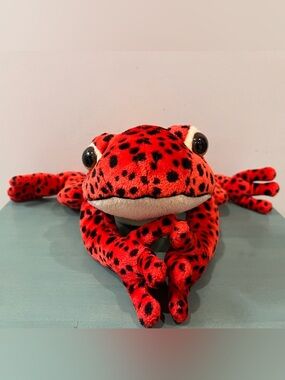 Poison Dart Frog Plushie toy Aurora World Inc medium sized